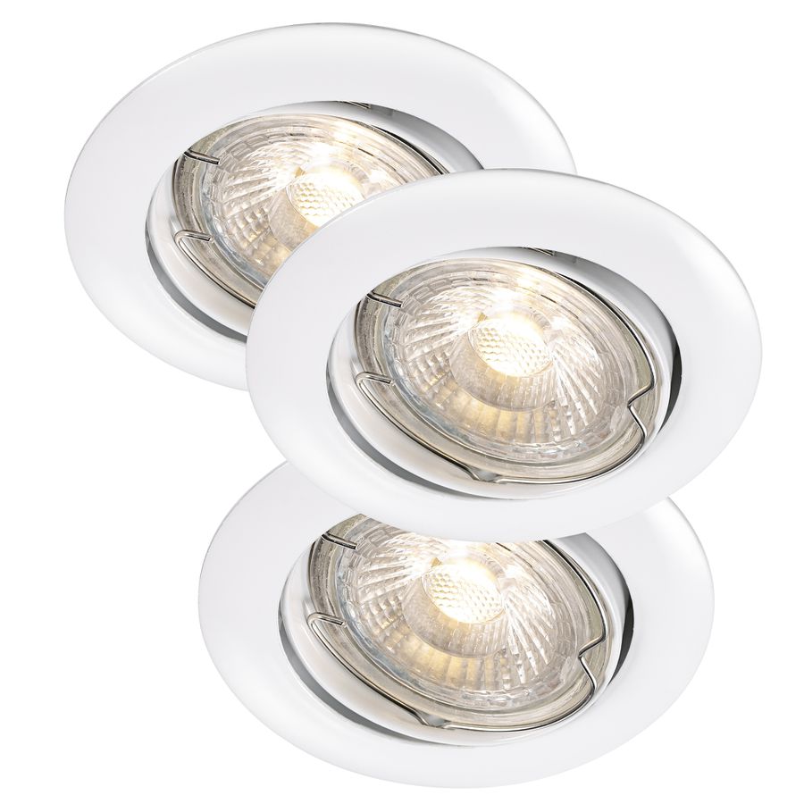 Einbautspot Recess, Einbau, 3 kit,Weiss - 3W LED COB, 3000K, IP23, 230V