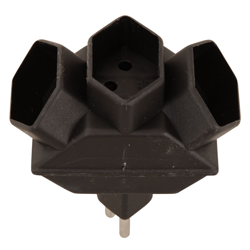 Presa multipla mobile 3xT.13 - 3xT13, Stecker T12, inkl. Kinderschutz