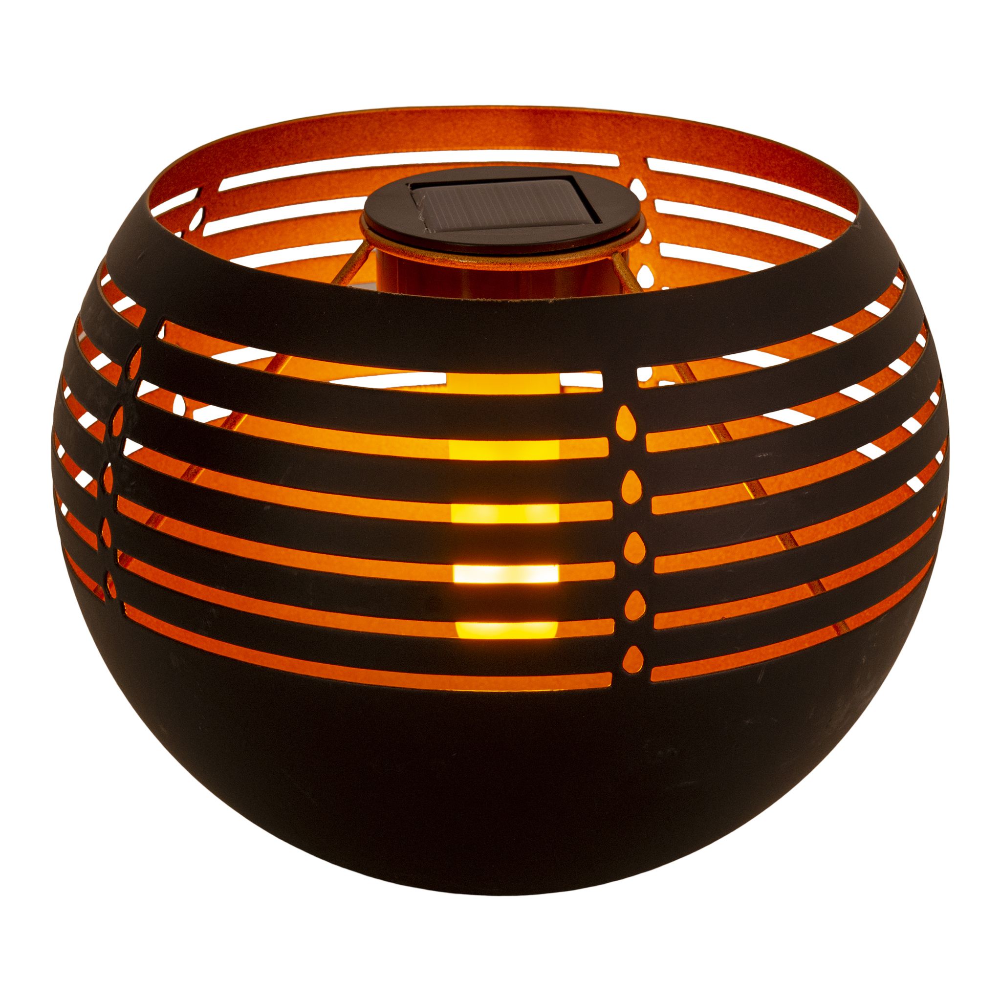 LED Deko-Solar-Tischleuchte h: 16cm - IP44, warmweiss