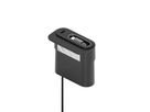 Mini Desktop Charger USB A+C PD20W Schwarz - mit ausziehbarem USB-C Kabel
