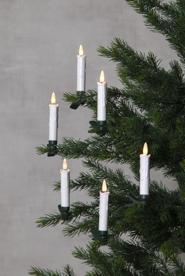Kerzen Weihnachtsbeleuchtung Flamme - IP20, Warmweiss, 10 LED