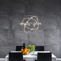 LED Pendelleuchte Cosmos d: 60cm chrom - LED fest verbaut, 3000K, warmweiss