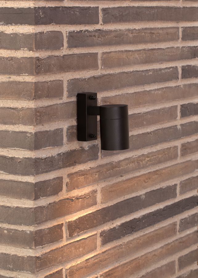 TIN GU10, Wandleuchte, Schwarz - GU10, max.35W, IP54