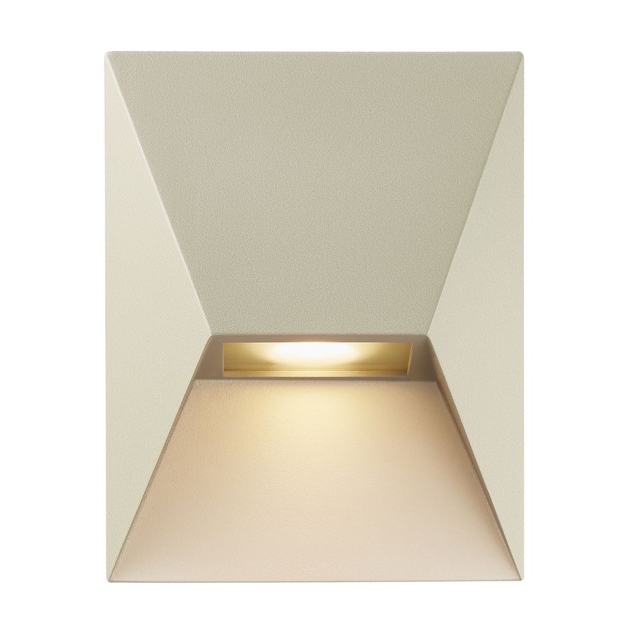 Wandleuchte PONTIO 15 - 1xGU10 (exkl.), max.25W, IP54, sand, dimmbar (optional Leuchtmittel), L=150mm,B=150mm, H=190mm