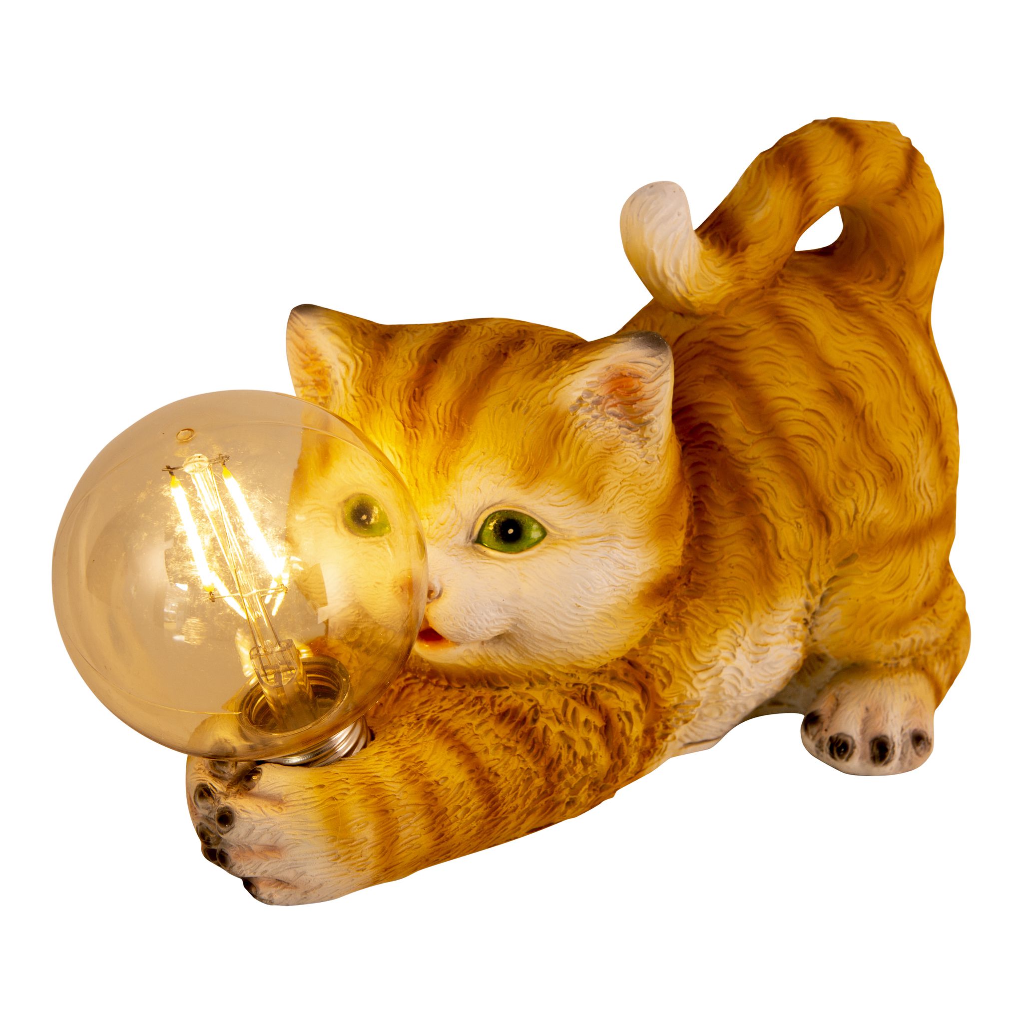 LED-Solar-Outdoorleuchte Katze l: 25cm - IP44, warmweiss, 0.06W