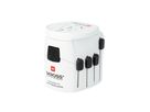World adattore di viaggio PRO - Out: CH, Schuko, IT, UK, BRA, USA, AUS/China, In: CH, Schuko, IT, UK, USA/Japan, AUS/China