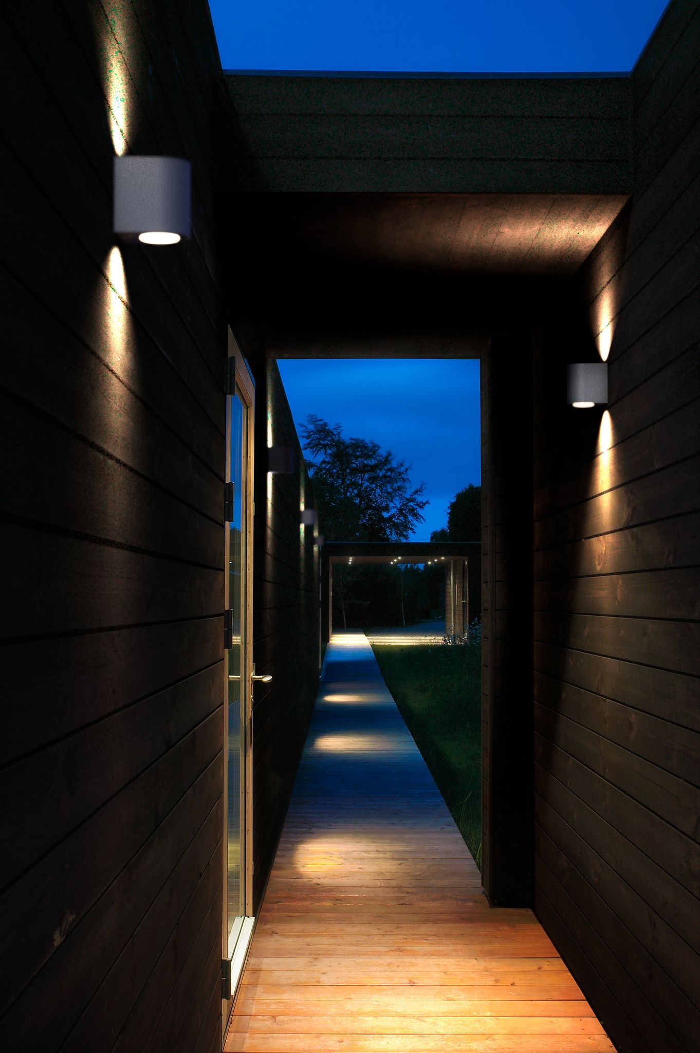Canto 2, Wandleuchte, Grau - 2X6W LED, 2700K, IP44, 230V