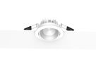 Spot encastré à LED CL102A - 8W, 680lm, 3000K, IP40, CRI 80, 36°, chrome-matt, dimmbar, D=90mm, H=46mm, BL=80mm