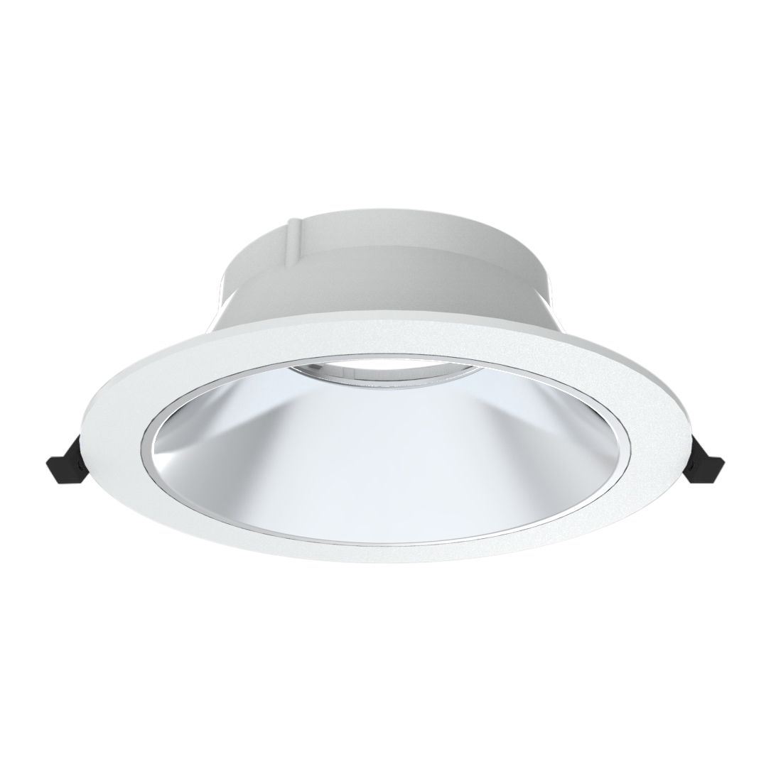 Einbauring CAMELION BL 175 - BL=165-175mm, H=63mm, D=198mm, weiss mit silb. Reflektor