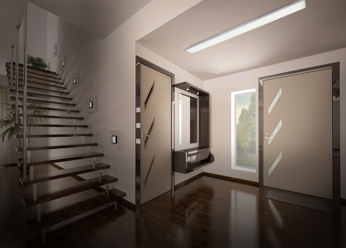 LED Panel-Deckenleuchte Carente l: 119,5cm rahmenlos - LED fest verbaut, 2700-6500K, warm-kaltweiss