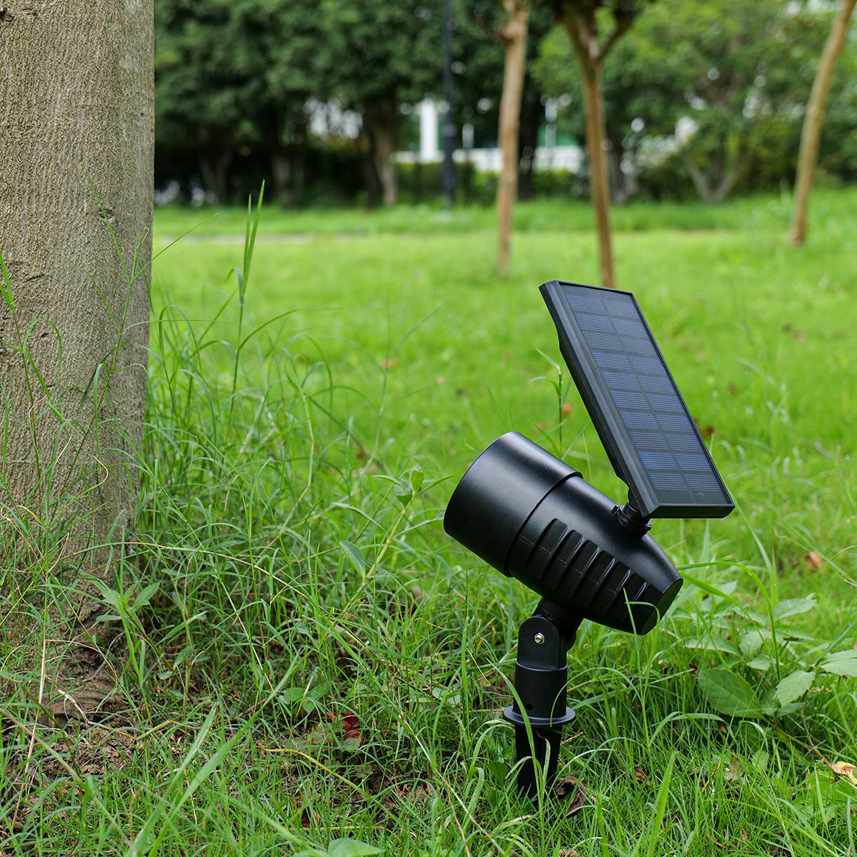 Solar Scheinwerfer Powerspot - Schwarz, Lichtfarbe Warmweiss; 2200mAh