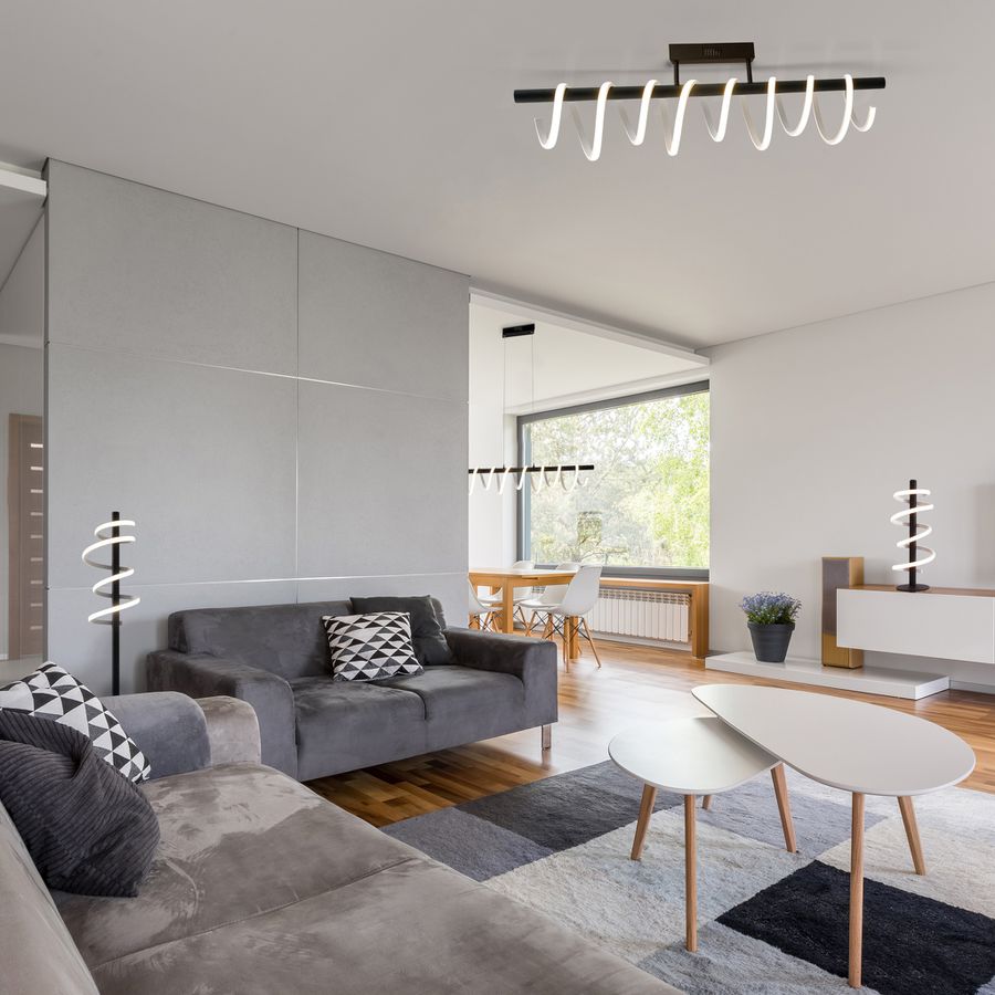 LED Deckenleuchte Belleza l: ca. 100cm - LED fest verbaut, 2800K, warmweiss