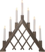 Kerzenleuchter Rute - Indoor, Braun, 51.50cm Höhe