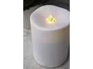 LED Pillar Kerze Water - Indoor, Weiss, 14cm Höhe, Timerfunktion