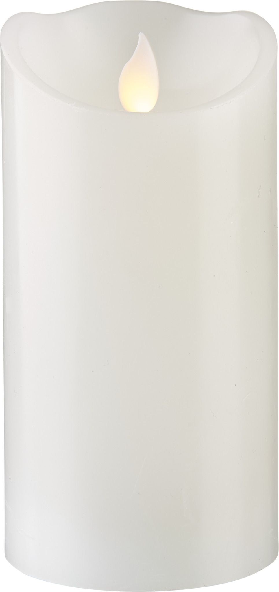 LED Pillar Kerze M-Twinkle - Indoor, Weiss, 15cm Höhe, Timerfunktion