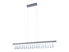 LED Pendelleuchte Nobilis L: ca. 100 cm - satin-nickel - LED, 23.6W, IP20