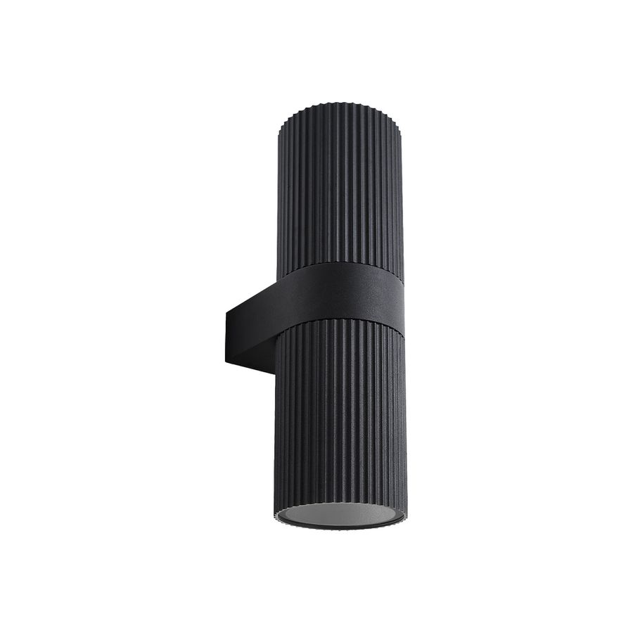 Wandleuchte Kyklop Ripple Maxi  Schwarz - 15W, E27, IP54