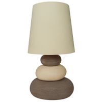 Keramik Tischleuchte Stoney h:31cm - E14, 40W, IP20