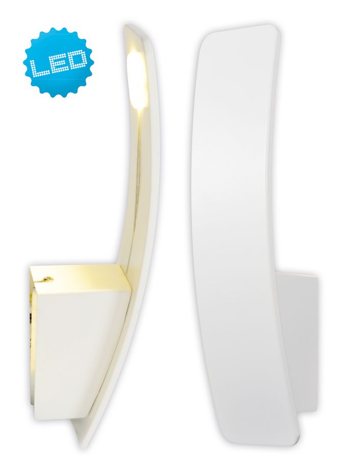 LED Wandleuchte Stan - LED fest verbaut, 3000K, warmweiss