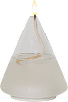 Laterne Flamme Float - Indoor, Transparent, 15.5 cm höhe, Timerfunktion