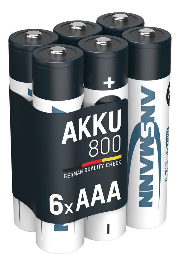 NiMH Akku Micro AAA 800 mAh maxE 6er Schrumpffolie - 6er Pack