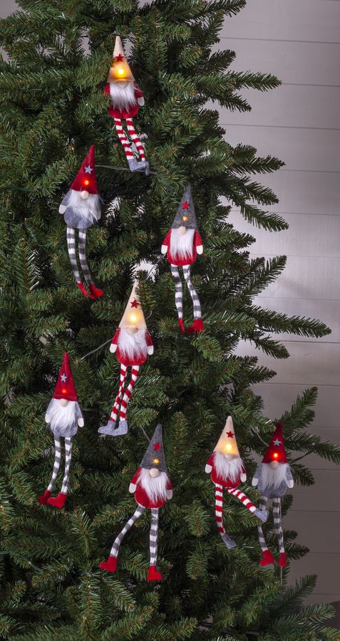 Lichterkette Alf - Indoor, Warmweiss, Rot