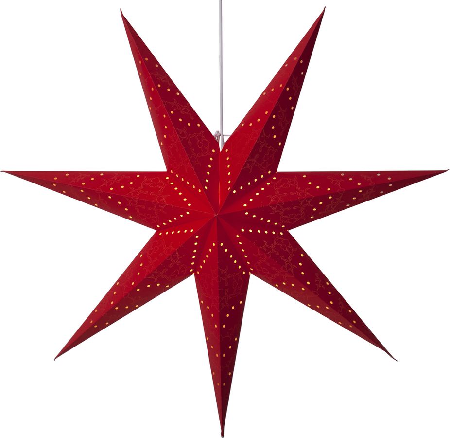 Papier Stern Sensy - Indoor, Rot, 1 LED