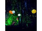 LED Japanballon-10er-Solar-Lichterkette bunt - IP44, warmweiss, 0.06W