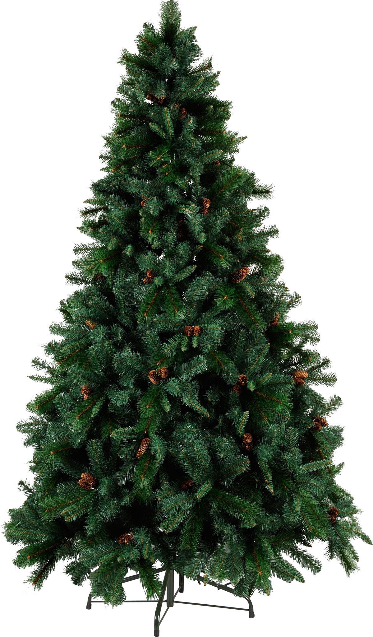 Künstlicher Weihnachtsbaum Toronto - grün, keine Lämpchen, 225cm Höhe