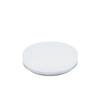 LED Anbauleuchte SLICE CIRCLE II Switch - 10/15W, 1000/1500lm, 3000/4000K, IP54, CRI >80, 110°, silber, dimmbar, D=220mm, H=53mm