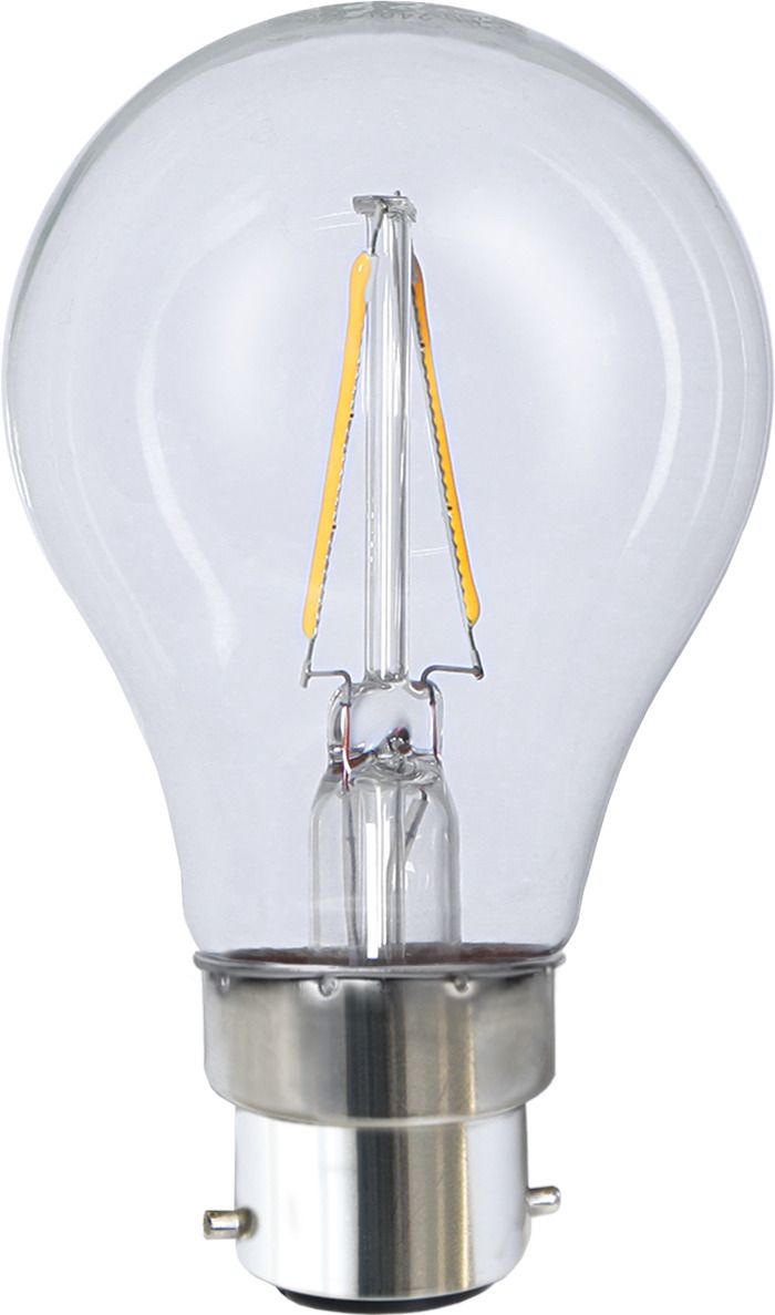 LED Leuchtmittel B22 A60 Clear - B22, 220Lm, 2700K, 2W, 230V
