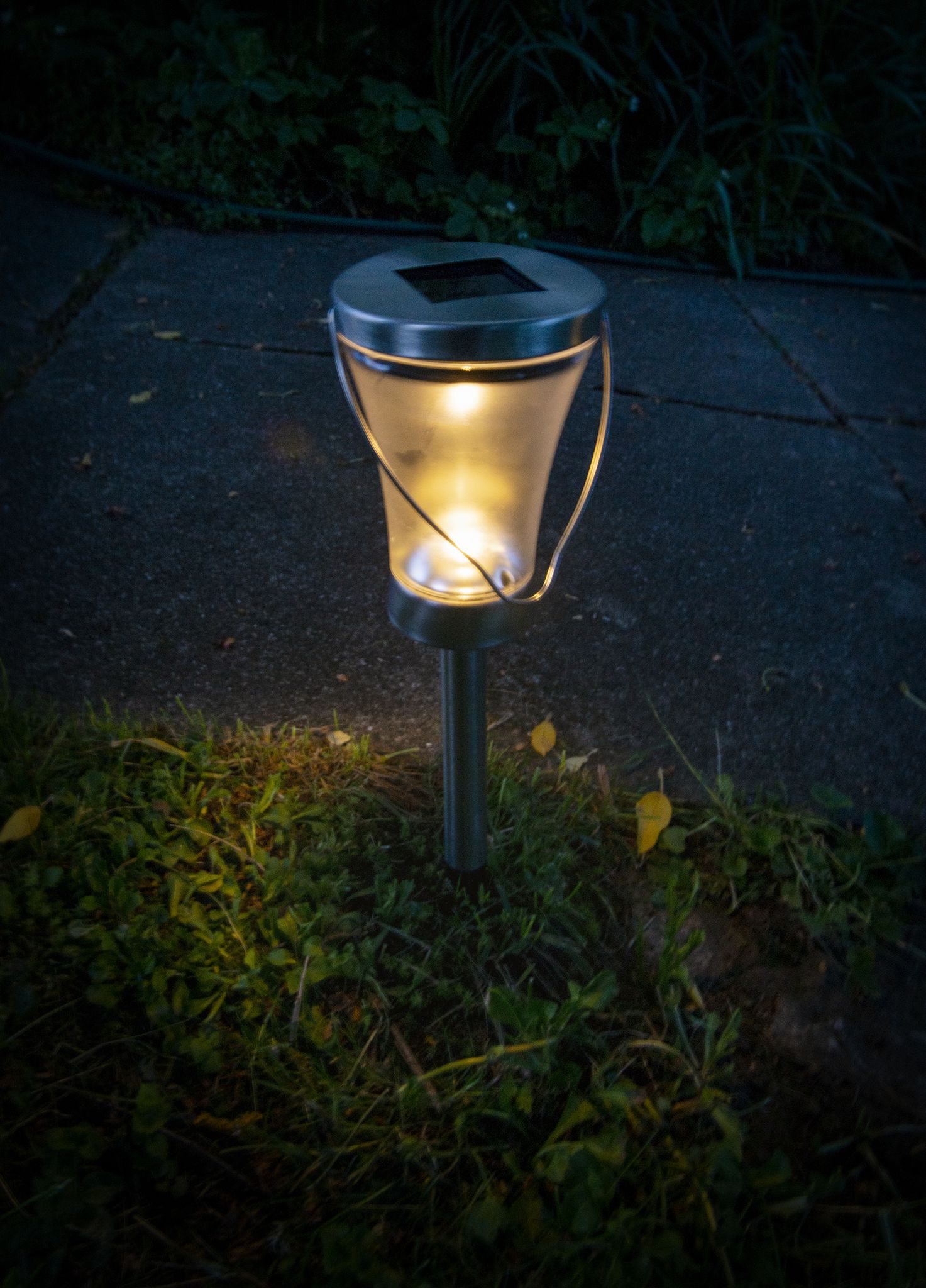 2er-Set LED Deko Solarleuchte - IP44, warmweiss