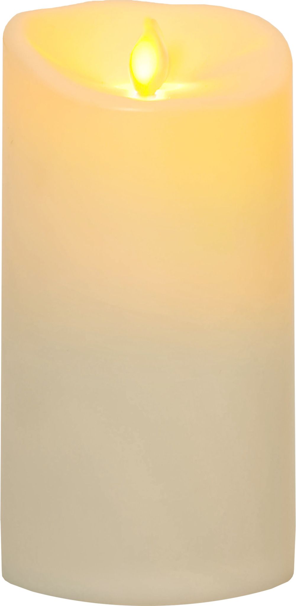 LED Pillar Kerze M-Twinkle - Outdoor, Elfenbein, 17.5cm Höhe, Timerfunktion