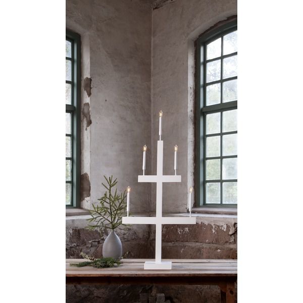 Kerzenständer Storm - IP20, Warmweiss, 5 LED's