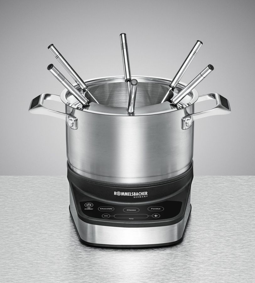 Fondue Set - Fondue Set, 230V, 1200W, Edelstahl/schwarz