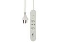 Steckdosenleiste Re:Life - 4x T13., 1.8m Kabel, weiss