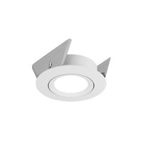 Spot Einbauring  PRO 68 W   (Blattfeder) - Max. 50W, weiss, schwenkbar 30°, Blattfeder, exkl. Leuchtmittel, D=85mm, H=35mm, BL=68-75mm