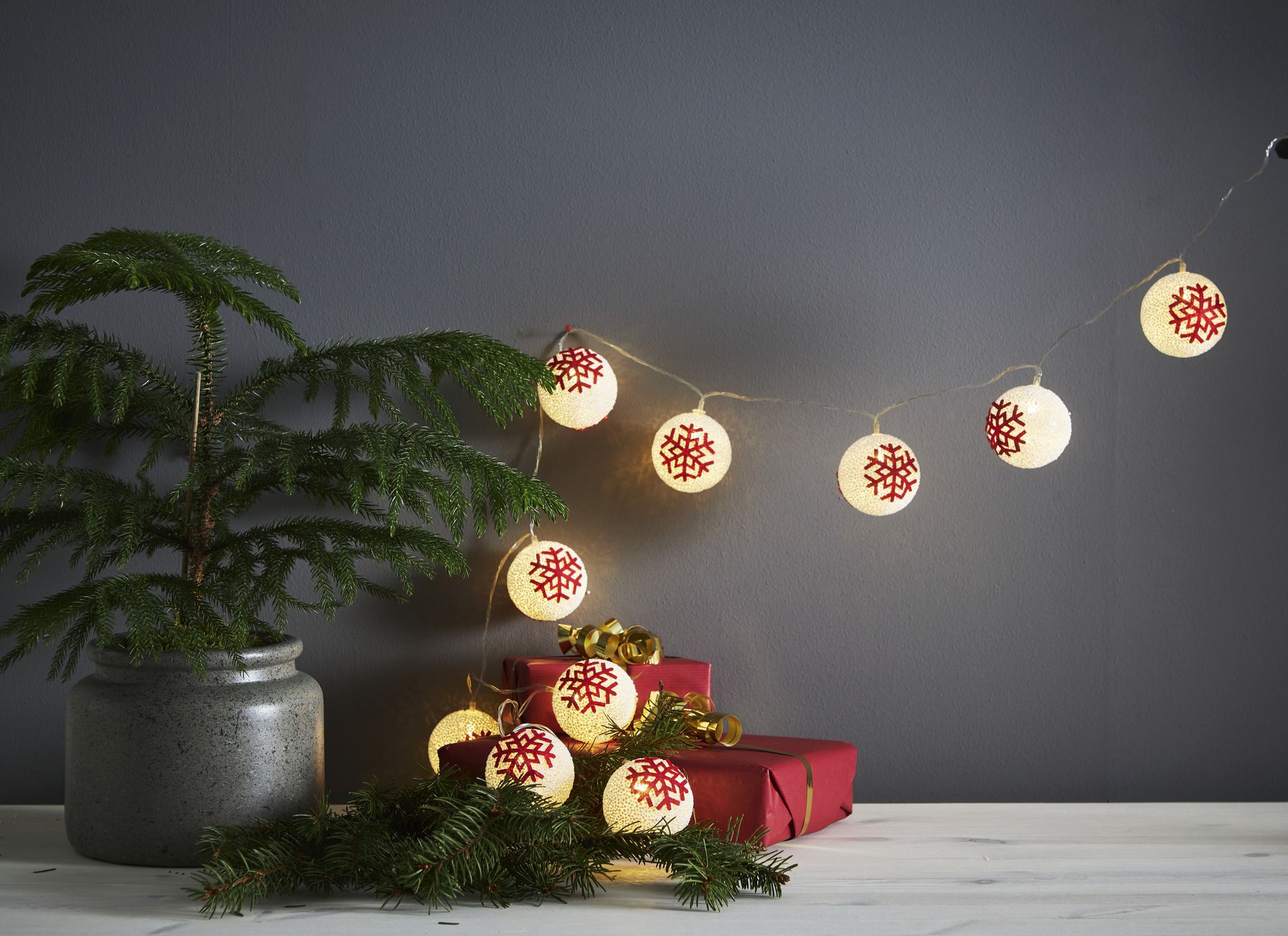 Lichterkette  Ornament - IP20, Warmweiss, 10 LED's