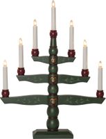 Kerzenleuchter Blank Tradition - IP20, Grün, Warmweiss