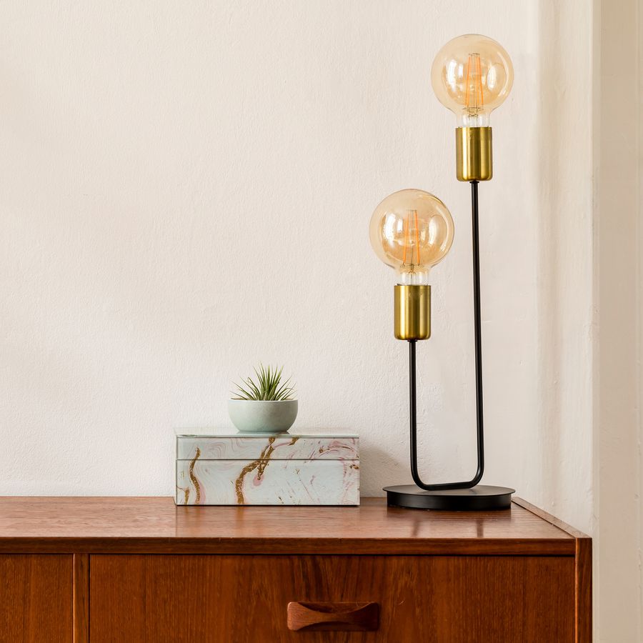 Tischleuchte Modo 2flg. h: 45,3cm - E27, 80W, IP20