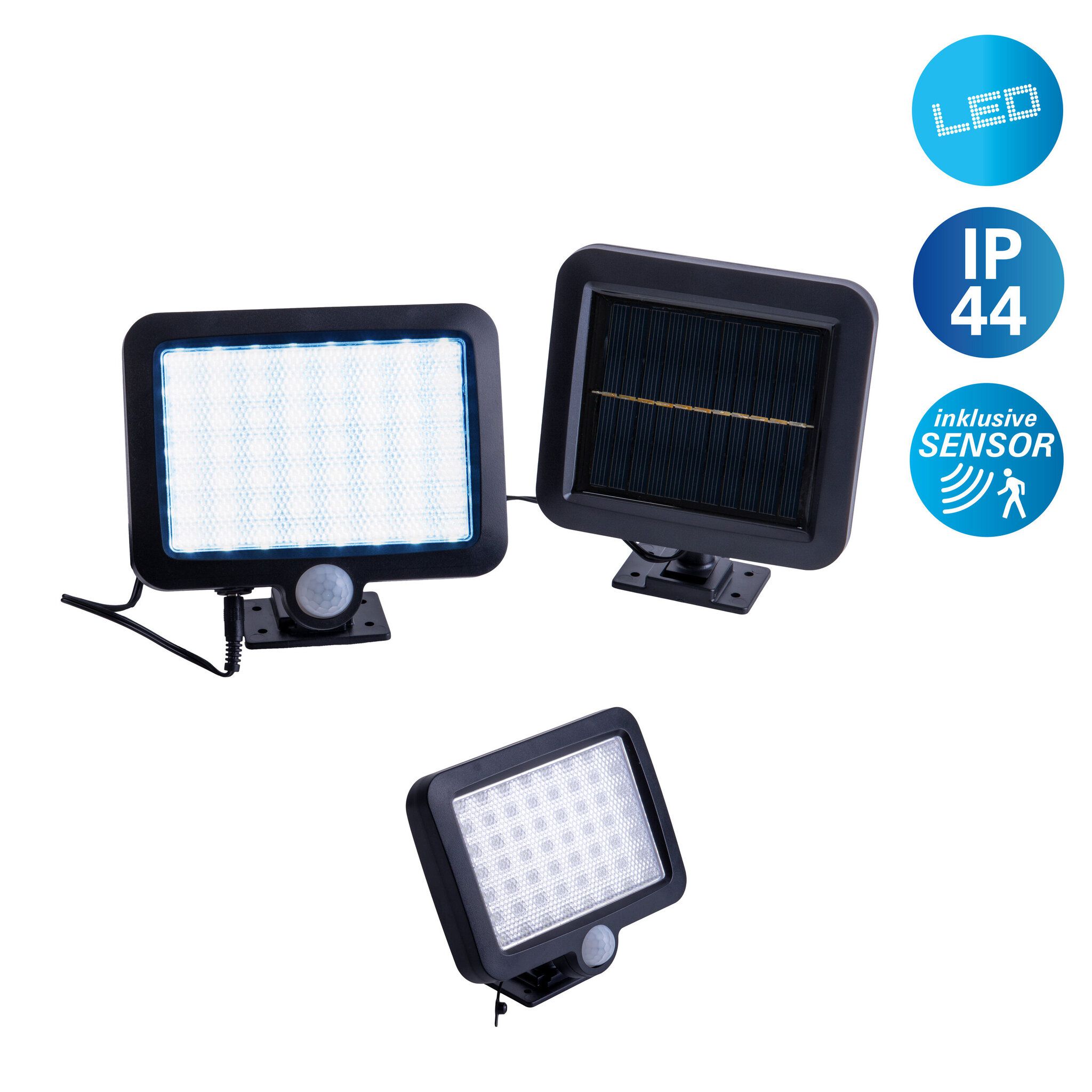 LED Solar Außenwandleuchte PEPE - IP44, 0.06W, Kaltweiss