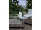 LED Laterne Flame - Outdoor, Weiss, 23cm Höhe, Timerfunktion