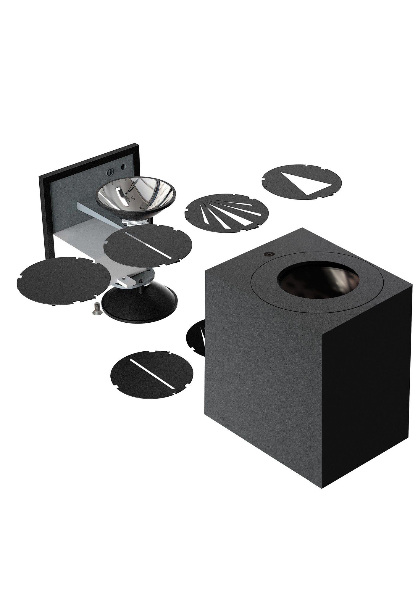 Canto kubi 2, Wandleuchte, Weiss - 2X6W LED, 2700K, IP44, 230V