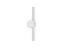 Helva Basic,  Doppel- Wandleuchte,Weiss - LED Modul, 9W, IP44