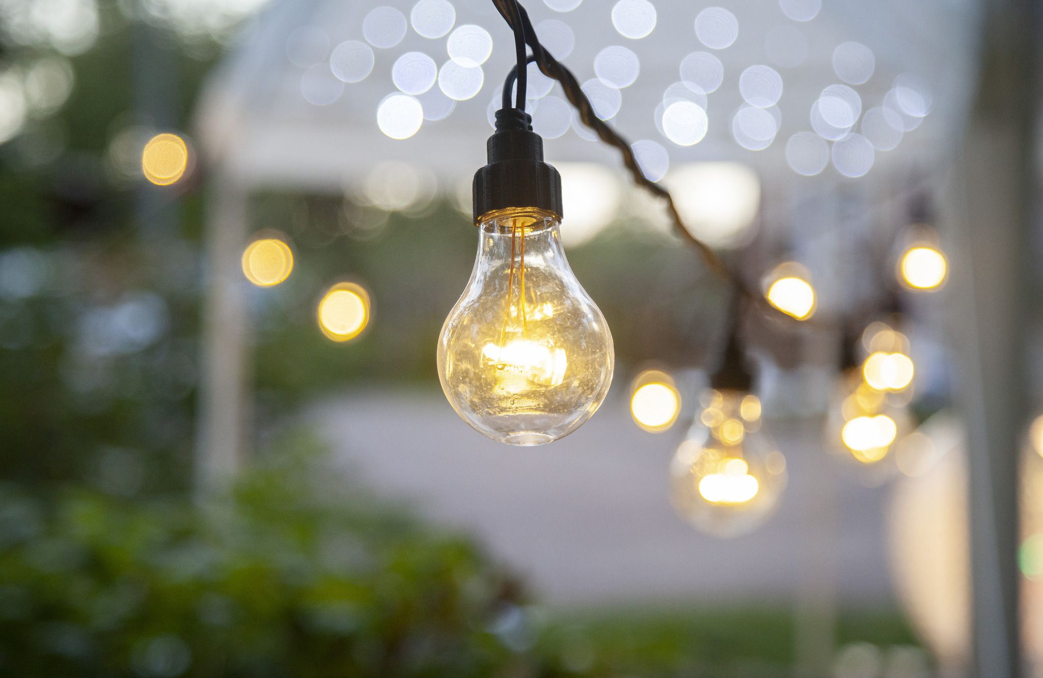 System LED Extra, Partykette, 500x11cm - Schwarz, Warmweiss