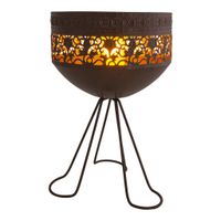 LED Deko-Solarleuchte mit Standfuß h: 34,5cm - LED Deko-Solarleuchte mit Standfuß h: 34,5cm