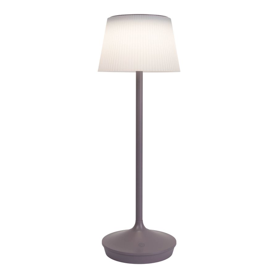 Solar- Akkutischleuchte EMMI brombeer inkl. CCT  Touch H: 38 cm - LED-Modul, 3W, IP44