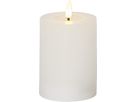 LED Pillar Kerze Flamme Flow - Indoor, Weiss, 12.5 cm höhe, Timerfunktion