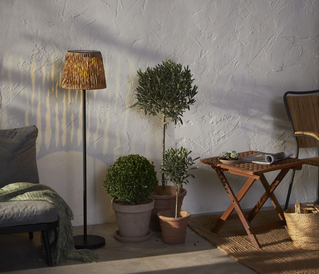 Solar Dekoration Cesta - IP44, Warmweiss, 1 LED