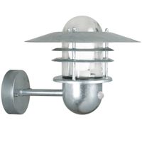 Agger, Wandleuchte m Sensor, Verzinkt - E27, max. 60W, IP54